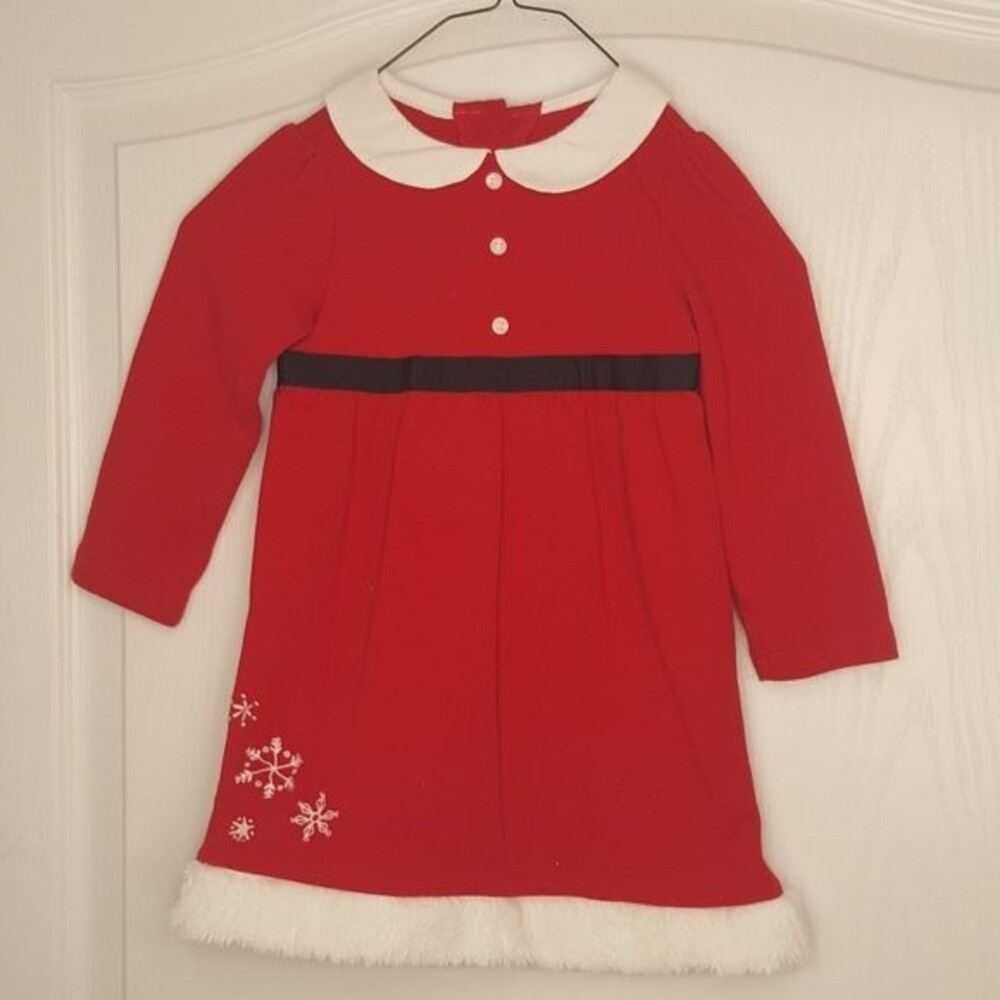Gymboree Red Santa Holiday Christmas Dress